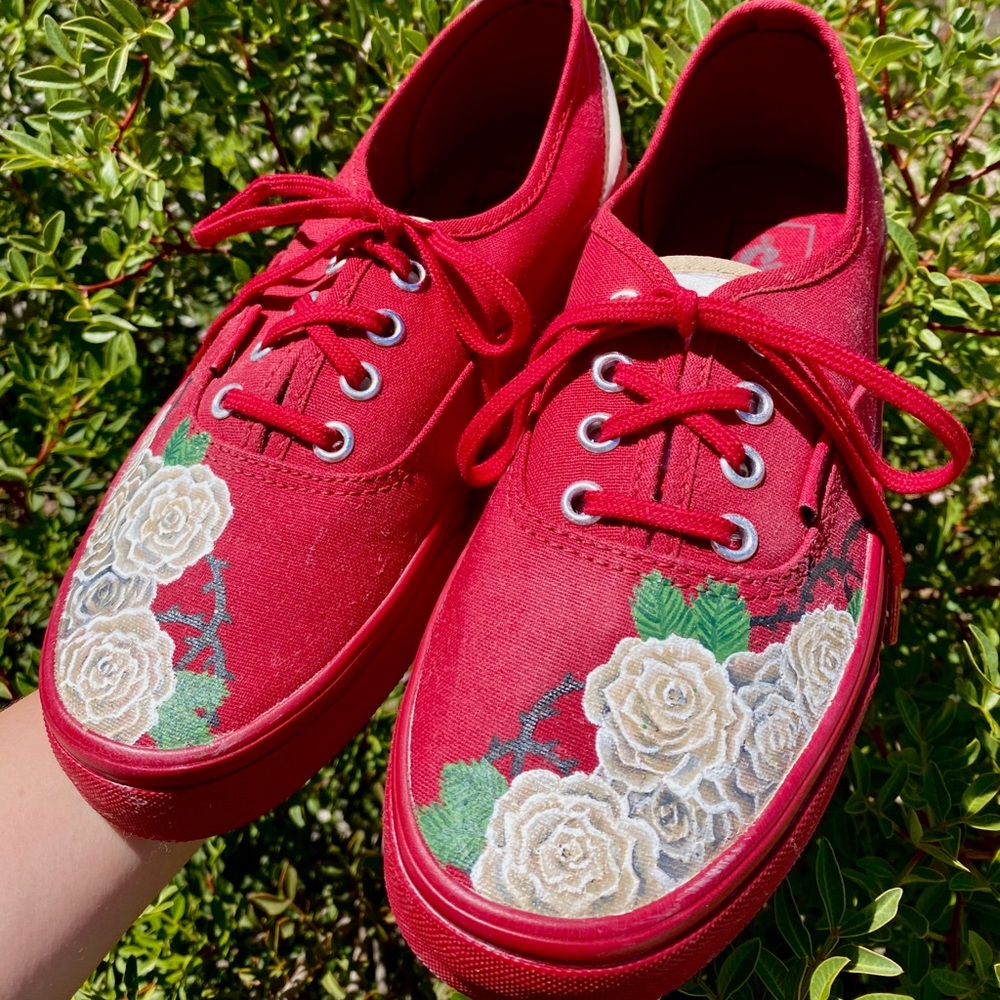 CUSTOM ROSE VANS